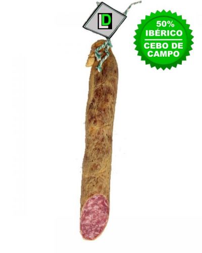 Medio salchichón ibérico extra cular