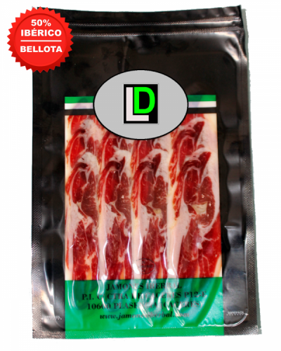Paleta de bellota loncheada - 50% Raza ibérica