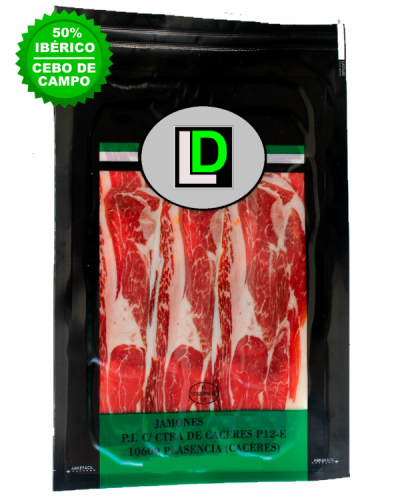 Paleta cebo de campo loncheada - 50% Raza ibérica