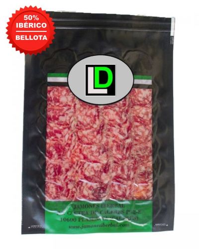 Salchichón de bellota ibérico loncheado 